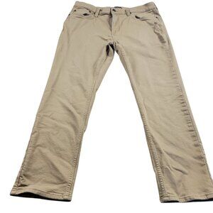 Banana Republic Jeans Mens 36x28.5 Tag 36x30 Brown Denim Straight Preppy
